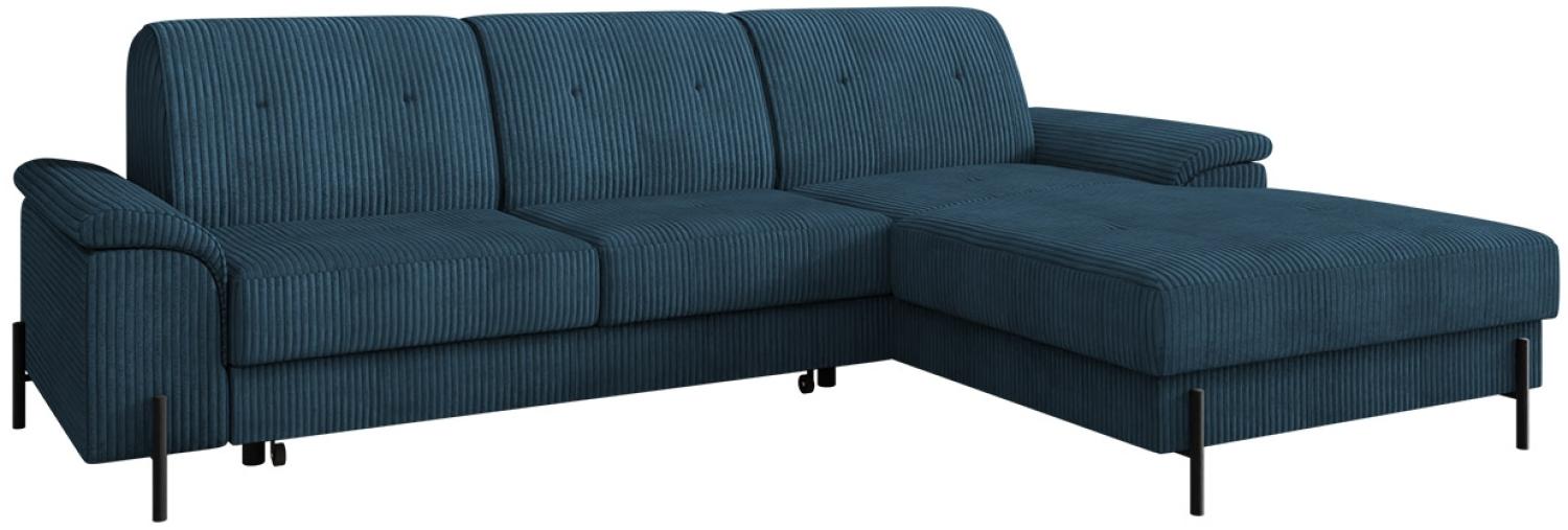 Ecksofa Eztano Cord (Farbe: Poso 05, Seite: Rechts) Bild 1