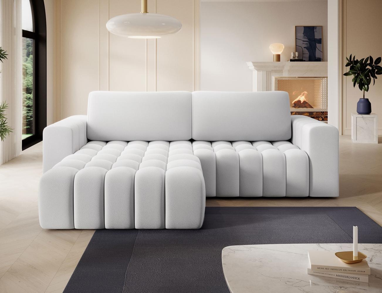 Eltap 'Bonett' Ecksofa mit Schlaffunktion, 92 x 175 x 250 cm, Creme, Links Bild 1