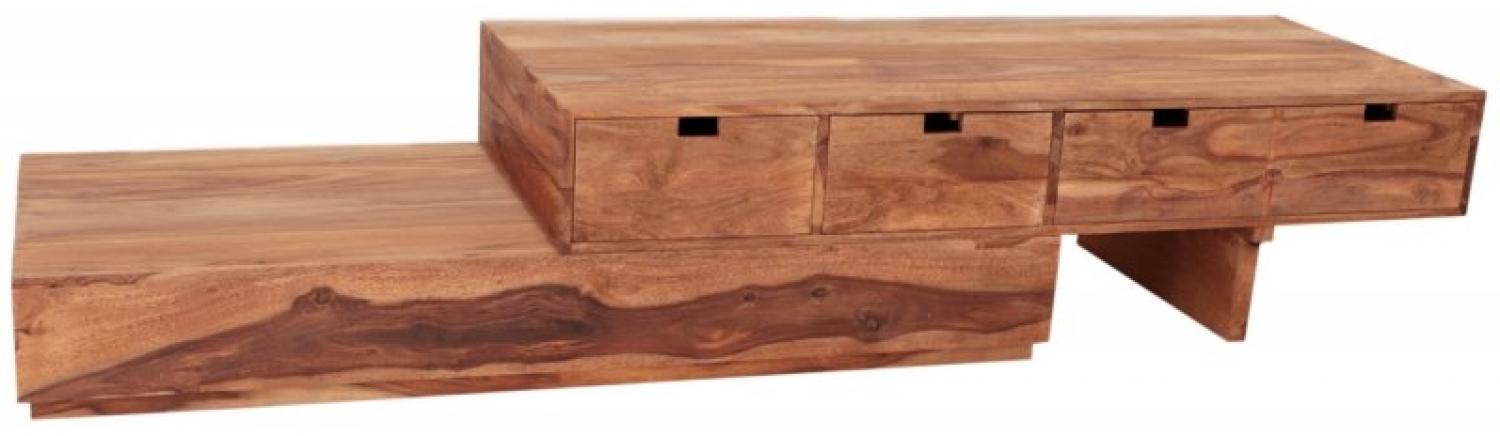 Fernsehtisch 260x40x60 aus indischem Sheesham-Massivholz Bild 1