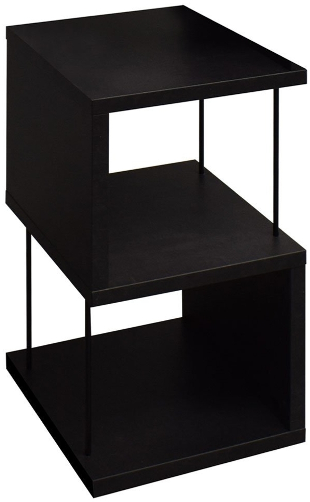 Standregal Seven / Sticks, Holzwerkstoff, Schwarz, 33 x 65 x 33 cm Bild 1