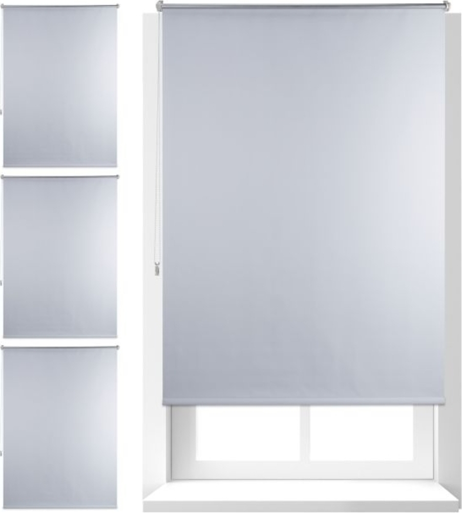 4x Thermo Verdunklungsrollo 110x160 weiß Bild 1