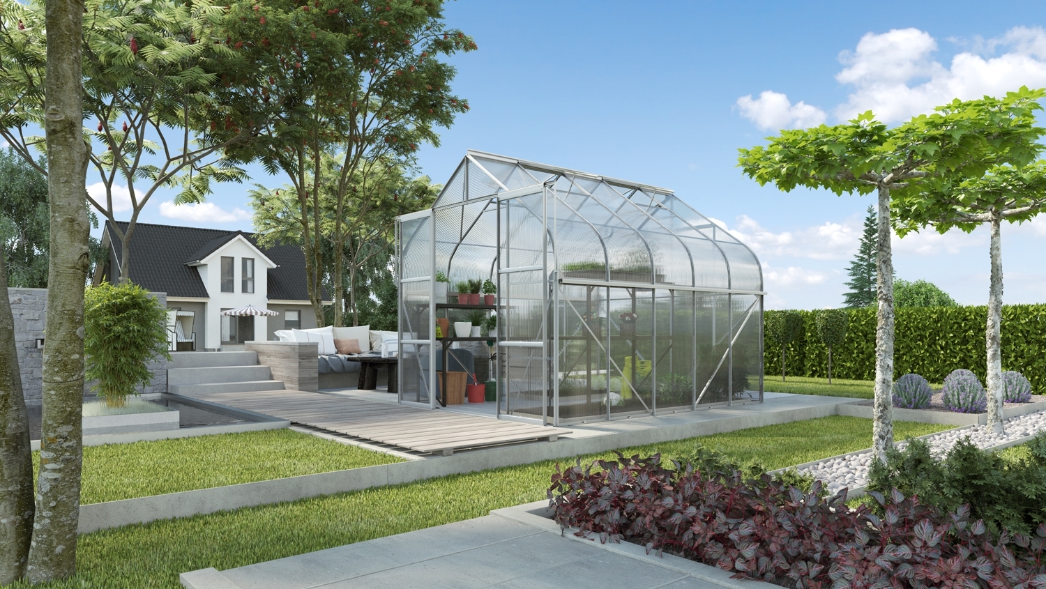 Vitavia Gewächshaus Diana 8300, HKP 4mm, alu Bild 1