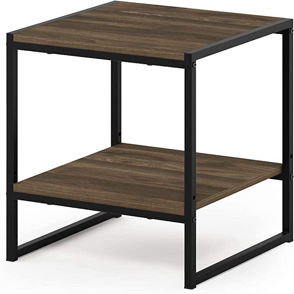 Furinno Camnus Beistelltisch mit 2 Ablageflächen, Holz, 40 x 40. 39 x 45. 72 cm Bild 1