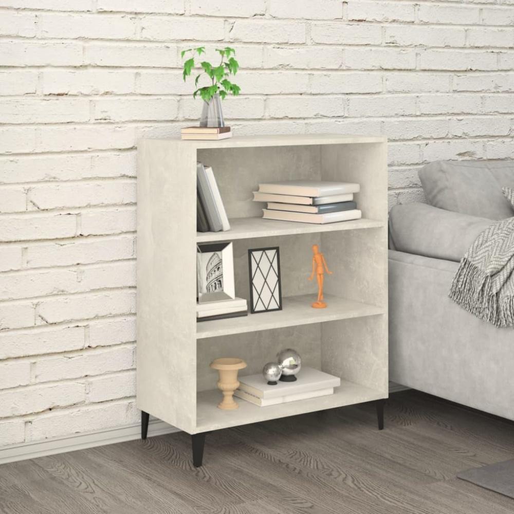 Sideboard Betongrau 69,5 x 32,5 x 90 cm Holzwerkstoff [812253] Bild 1