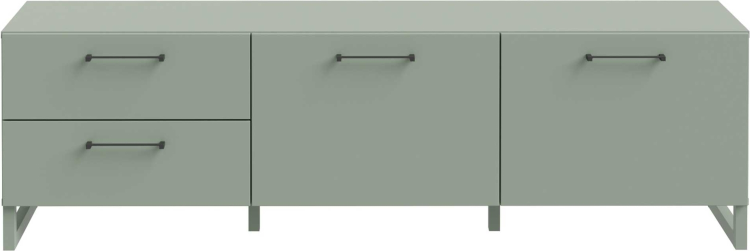 Lowboard Star / Silba, Holzwerkstoff, Grün, 165 x 49 x 41 cm Bild 1