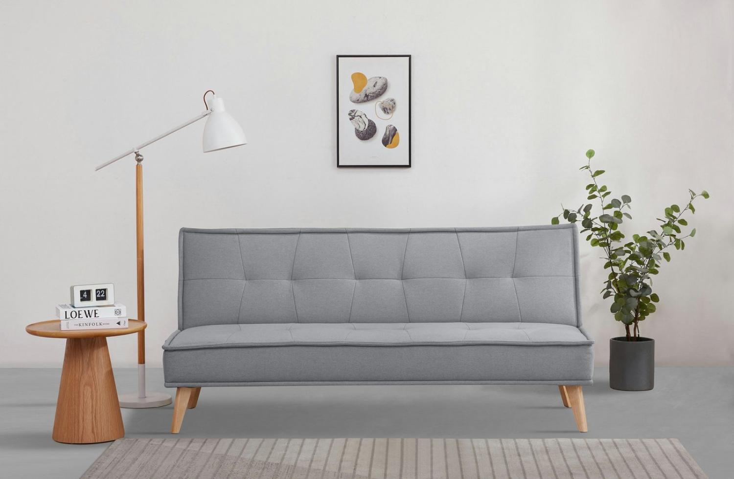 INOSIGN Schlafsofa MENDOTA, 181 cm, 3-Sitzer mit Schlaffunktion, verstellbarer Rückenlehne, Klappmechanismus Bild 1