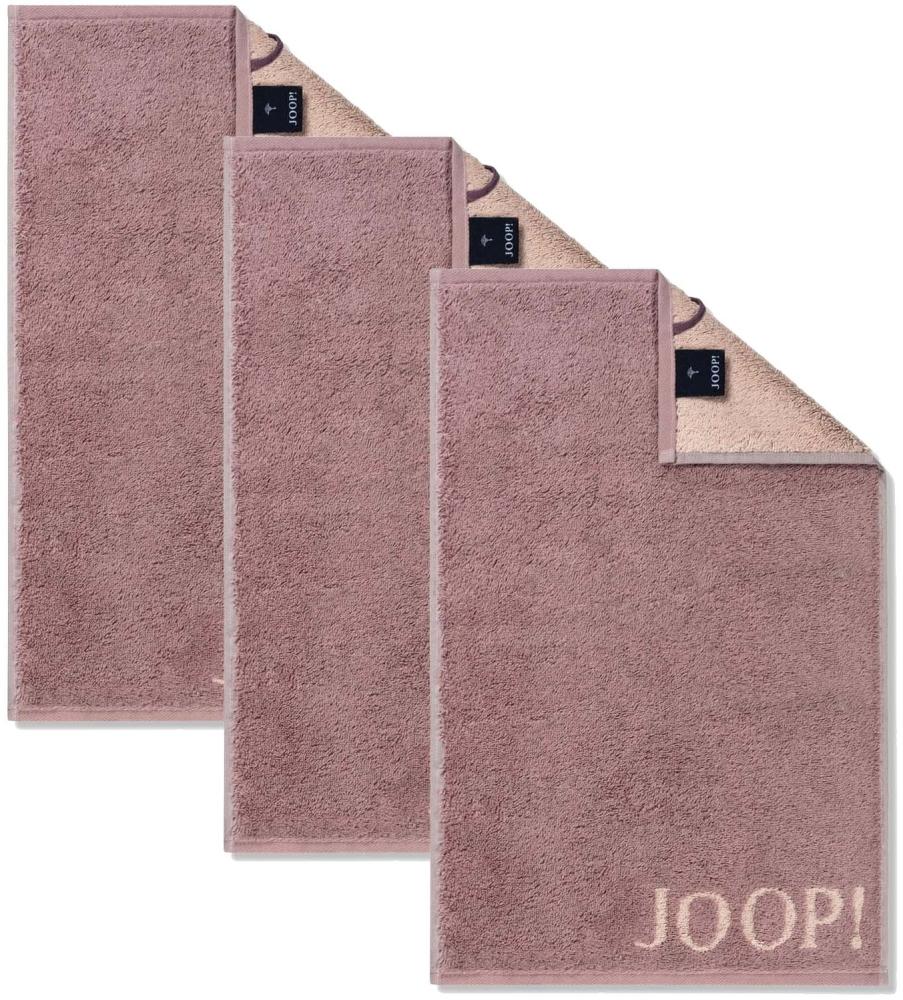 JOOP! Gästetuch Classic Frottierkollektion, 3er Pack - Walkfrottier Rosa 30x50cm Bild 1