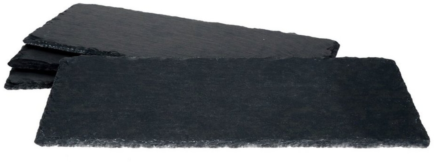 4x Schieferplatten 11x30 cm Untersetzer Deko-Teller Servier-Platte Naturschiefer Bild 1
