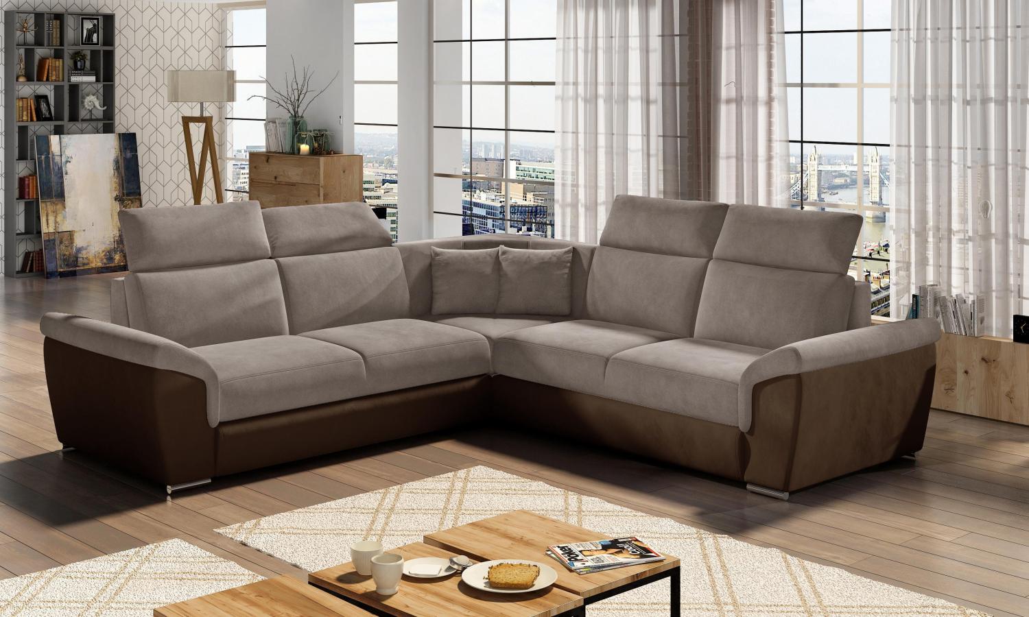 Wohnideebilder Federico Beige Ecksofas & Eckcouches Fed_17 Bild 1