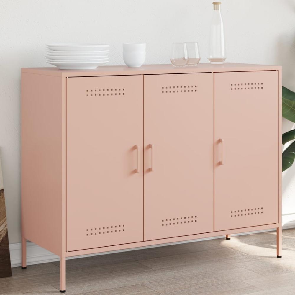 vidaXL Sideboard Rosa 100,5x39x79 cm Stahl 843025 Bild 1