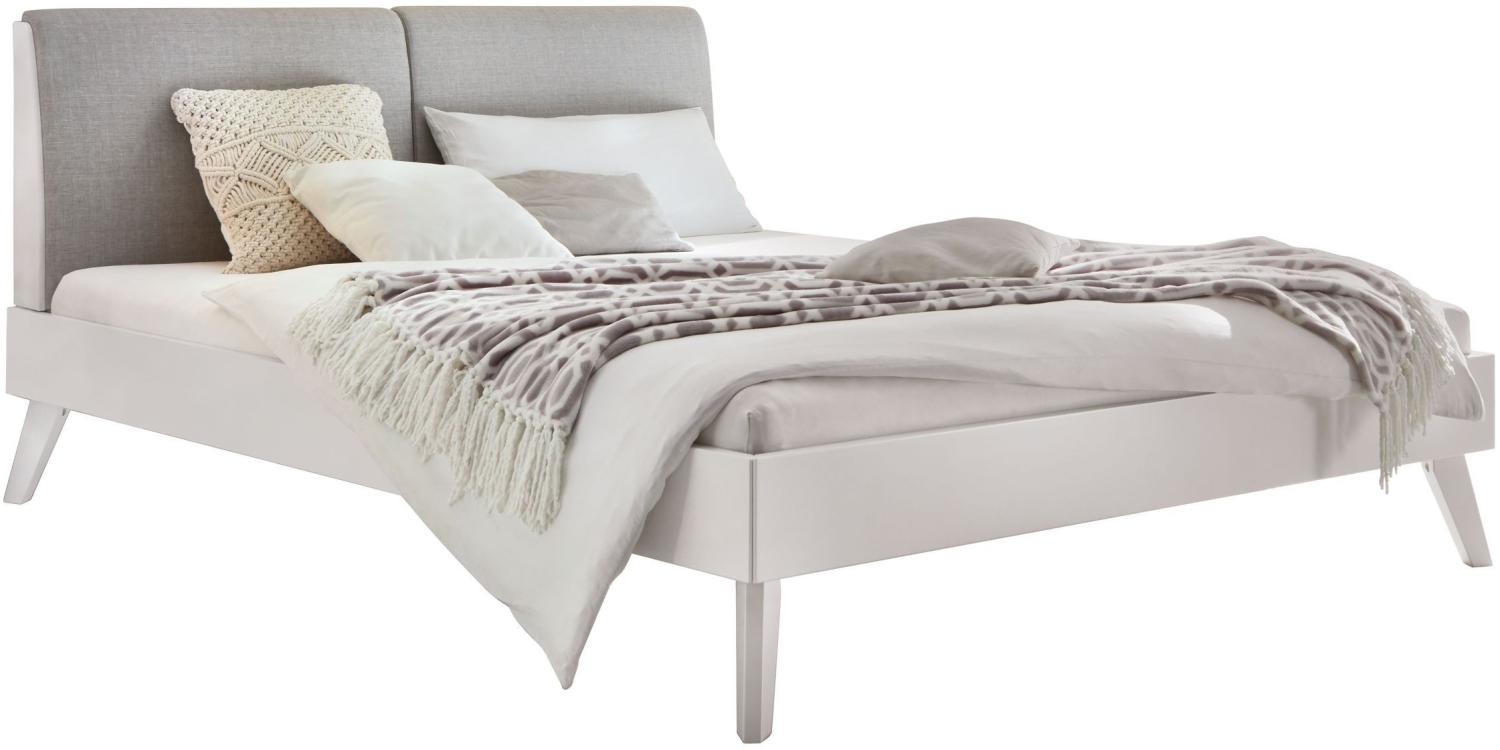 Hasena pronto - Wood Simone Massivholzbett 160x200 Buche weiss deckend, lackiert 323-Kul white Bild 1