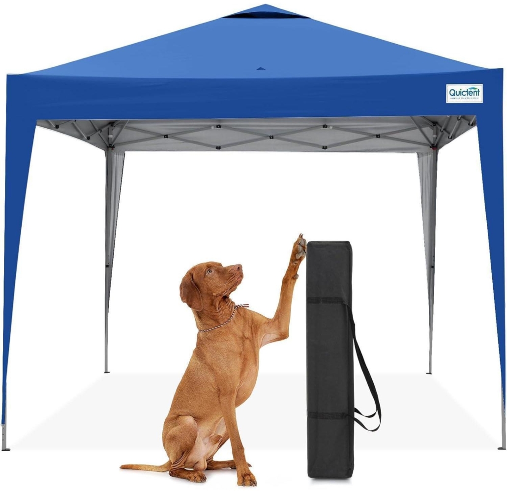 Quictent Pavillon 3x3m Wasserdicht Faltpavillon Winterfest UV 50+ hellblau Bild 1