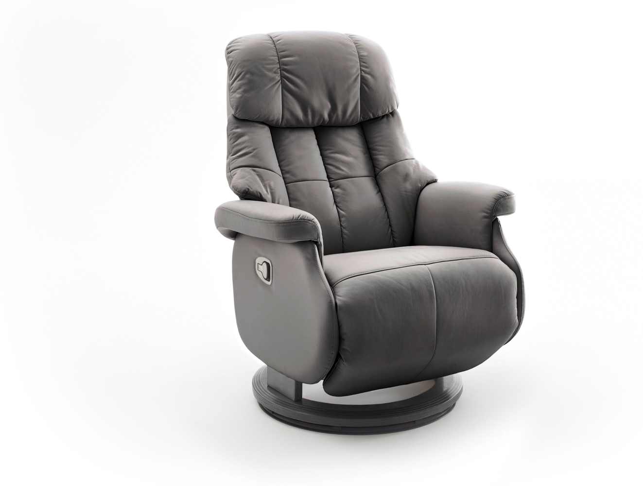 Relaxsessel Calgary L schlamm Leder/ Schwarz Bild 1