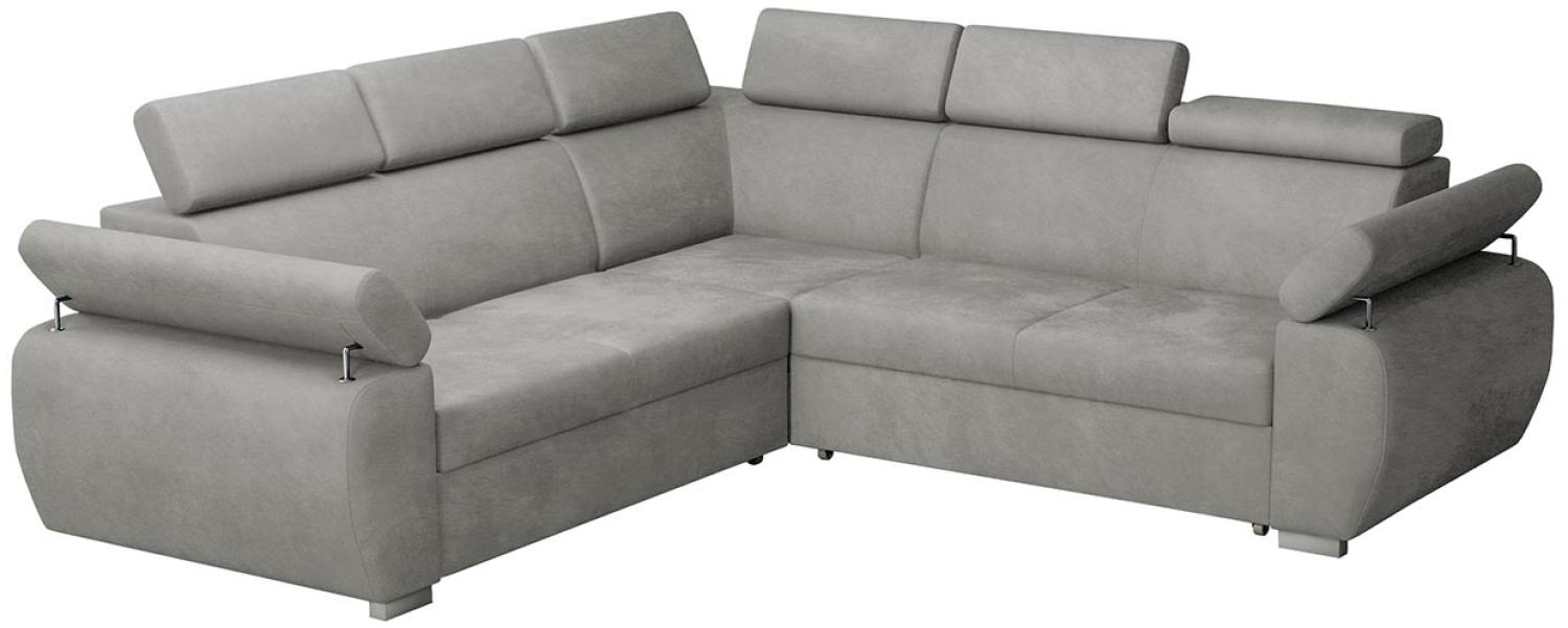 Ecksofa Boston Maxi mit Schlaffunktion, Bettkasten, Einstellbare Kopfstützen (Farbe: Paros 5) Bild 1