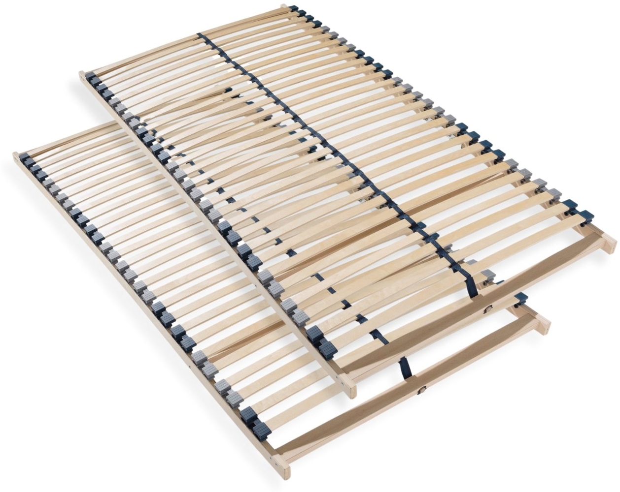 Lattenrost 180x200, hergestellt in Deutschland, 7 Zonen Lattenrost mit Massivholzrahmen, 28 Latten, Selbstmontage, 2x Lattenrost 90x200, Traglast ca. 150Kg Bild 1
