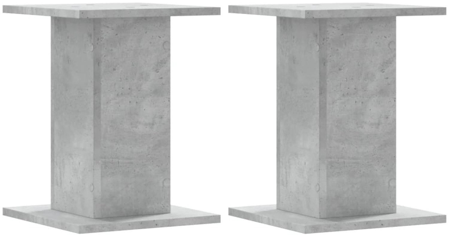 vidaXL Pflanzenständer 2 Stk. Betongrau 30x30x40 cm Holzwerkstoff 3307849 Bild 1