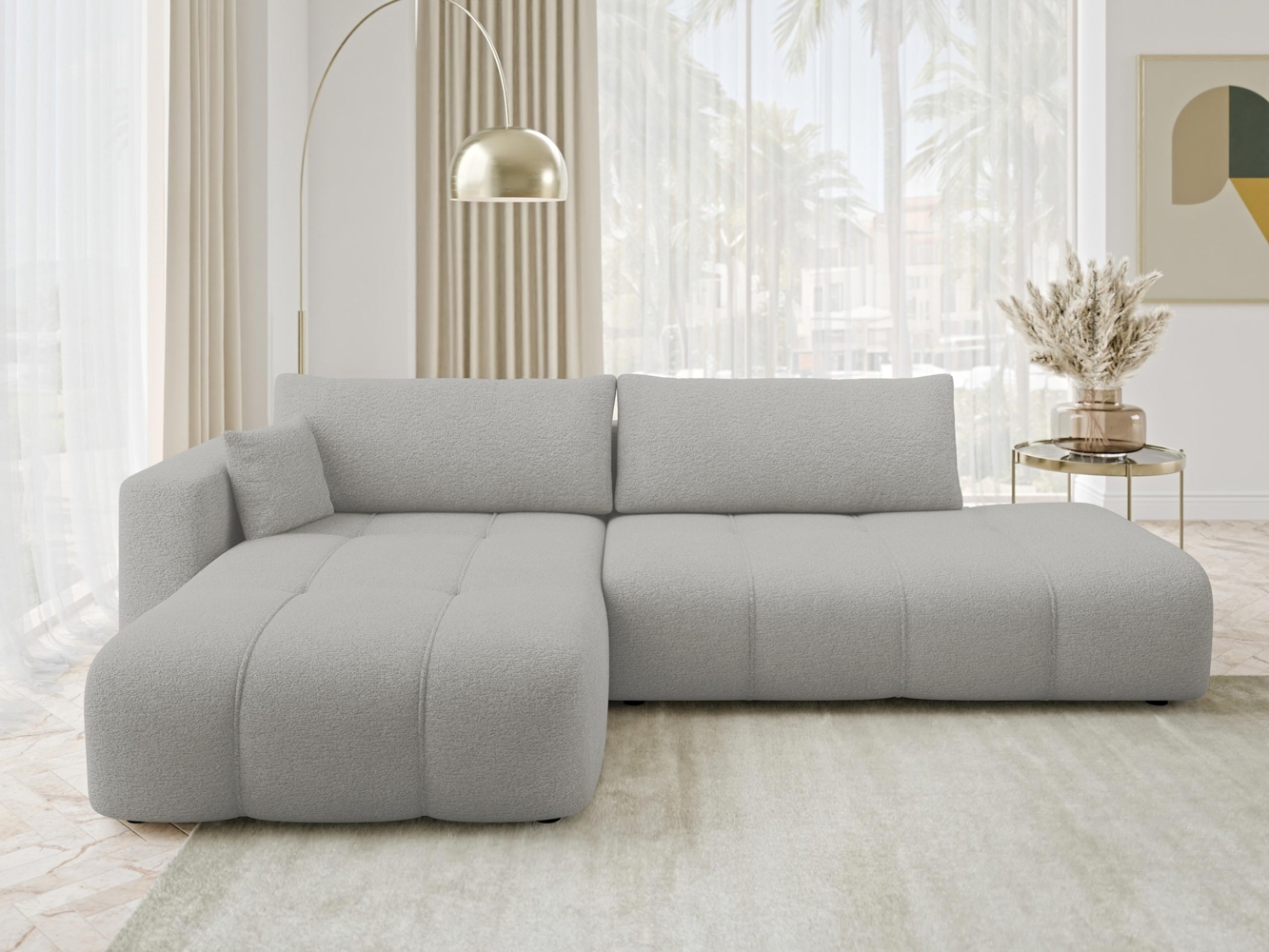 Ecksofa Furyn O (Farbe: Velo 633, Seite: Links) Bild 1