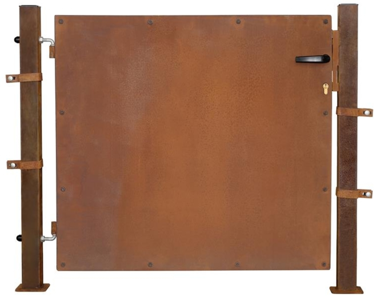 Gartentür Zauntür Gartentor 160 cm Rost Hoftor Hoftür Gartenpforte Gartenzaun Bild 1