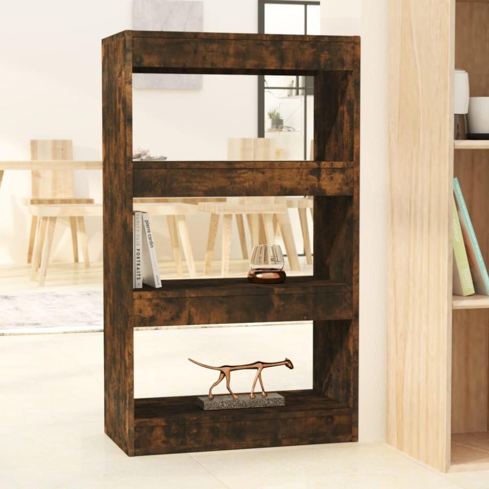 vidaXL Bücherregal/Raumteiler Räuchereiche 60x30x103 cm Holzwerkstoff 813602 Bild 1