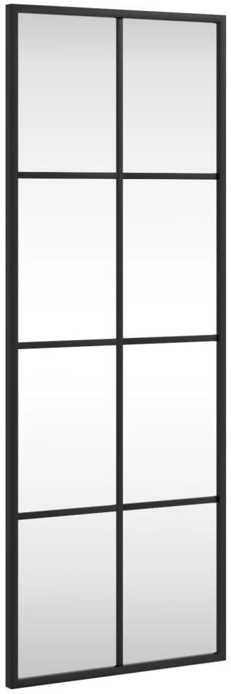 vidaXL Wandspiegel, Metall schwarz, 30x80 cm Bild 1
