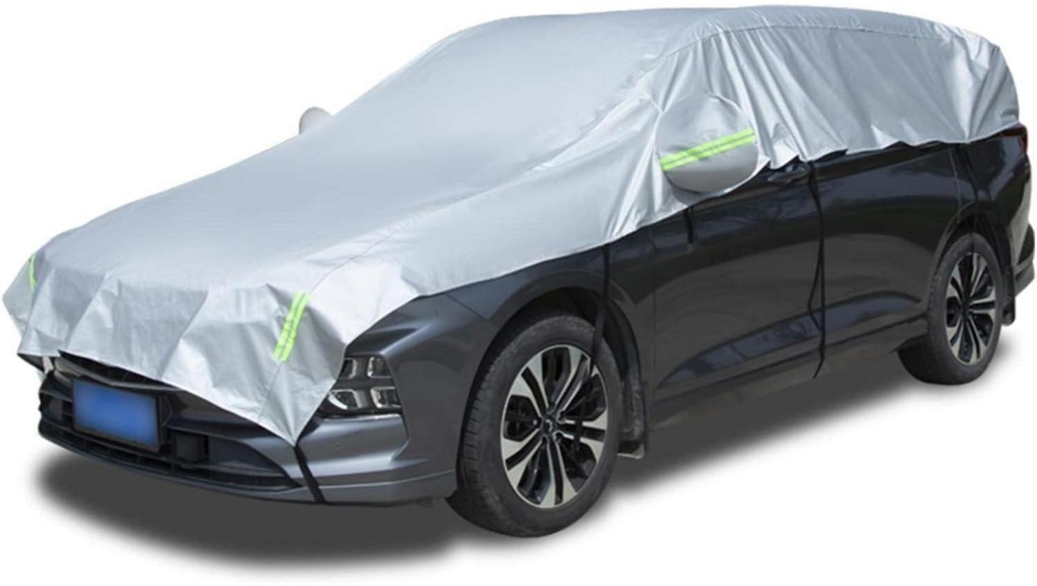 Halbe Autoabdeckung Windschutzscheibe Winter SUV Schutzplan für Allwetter Bild 1