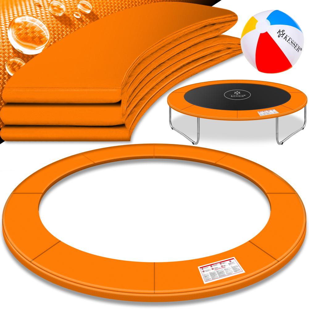 KESSER® - Trampolin Randabdeckung Ø 244 , 305 , 366 , 426 cm , 30cm breit 100% UV-beständig reißfest Federabdeckung , Grün , Blau Orange, 305 cm Bild 1