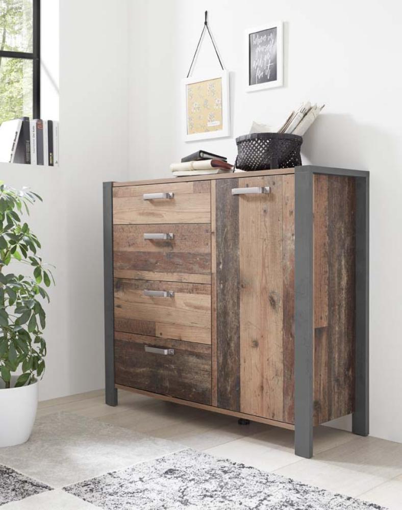 Kommode >Mill< in Old Style - 114x101x39cm (BxHxT) Bild 1