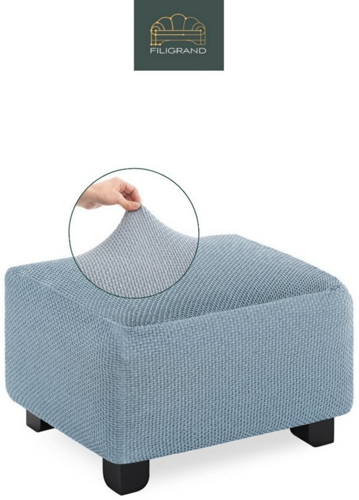 Belmarti Stuhlhusse Hockerbezug, spanische Handarbeit, elastisches Material, hochwertiger und langlebiger Baumwollmix Bild 1