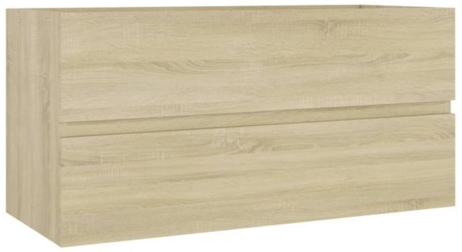 vidaXL Waschbeckenunterschrank Sonoma-Eiche 90x38,5x45cm Holzwerkstoff 804758 Bild 1