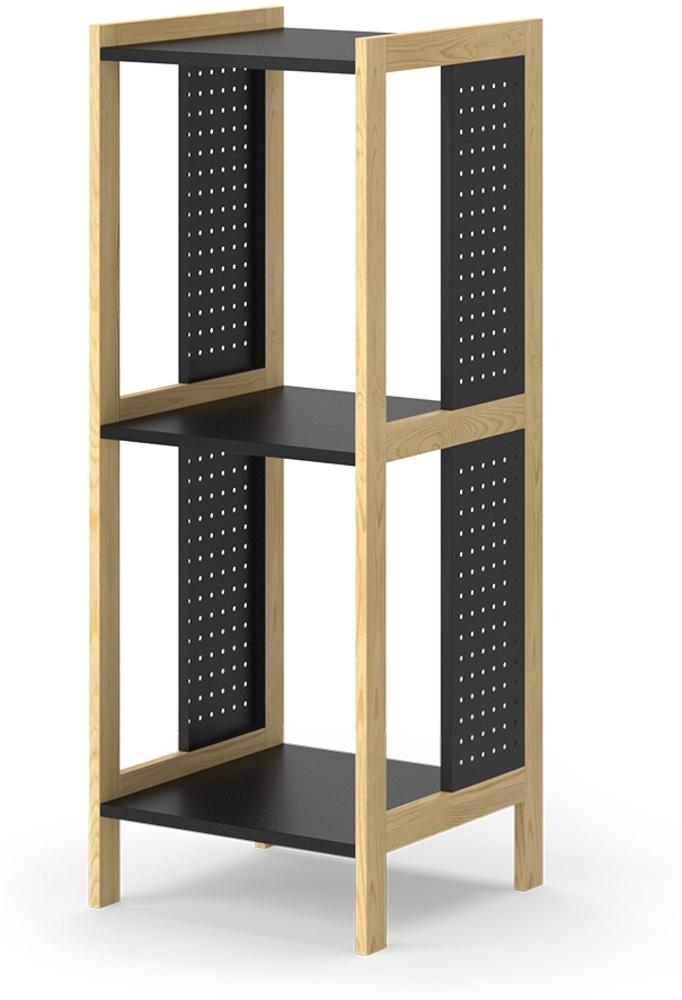 Standregal Elvia Schwarz 40 x 107 cm Vicco Bild 1