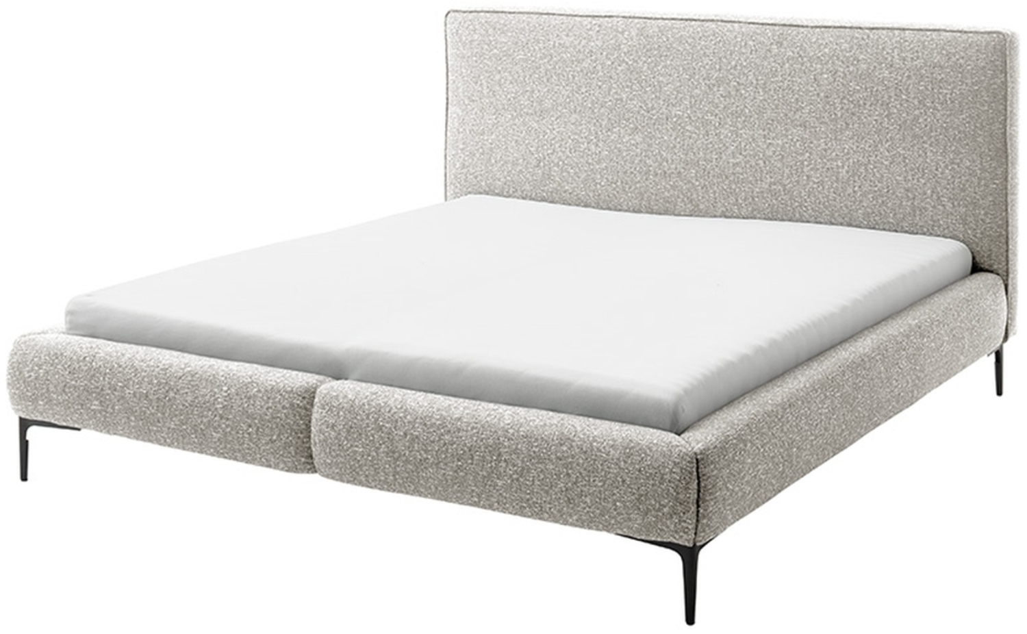 Polsterbett >Valparaiso< Liegefläche 140x200 cm, in Creme/schwarz - 176x122x235 (BxHxT) Bild 1