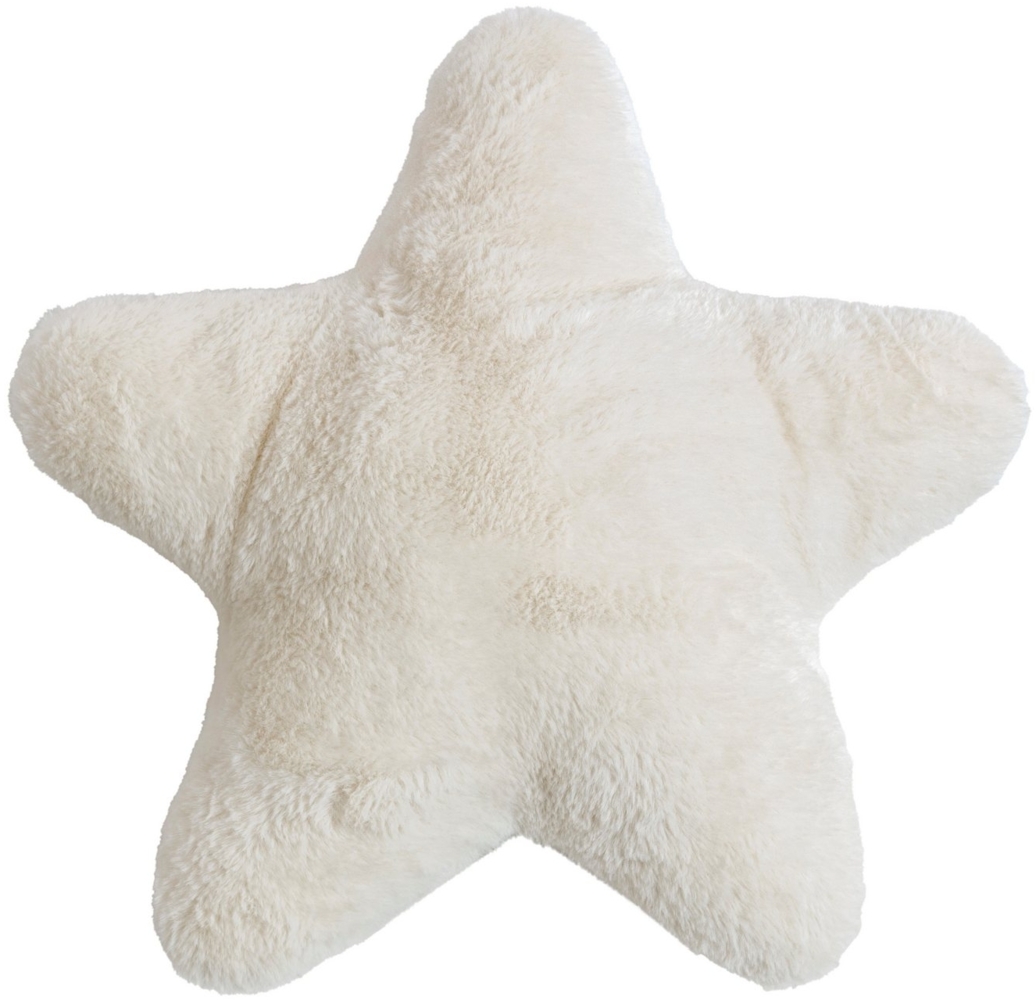 Magma Heimtex Dekokissen gefülltes 'Stella' ∅ 38 cm Elfenbein - Weiß Bild 1