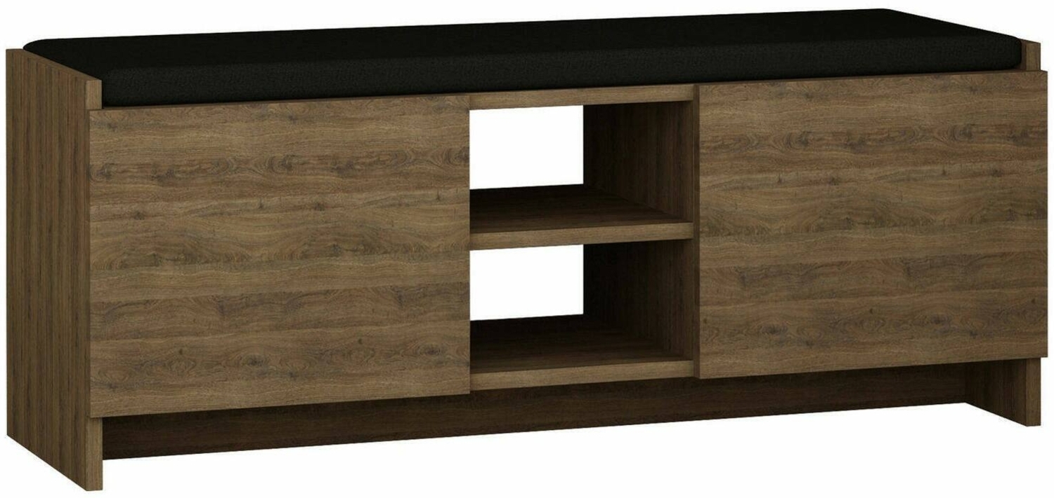 Dmora Schuhschrank Axar, Schuhregal, Mehrzweck-Eingangsgarderobe, Möbel für Schuhe, 110x37h43 cm, Eiche Bild 1