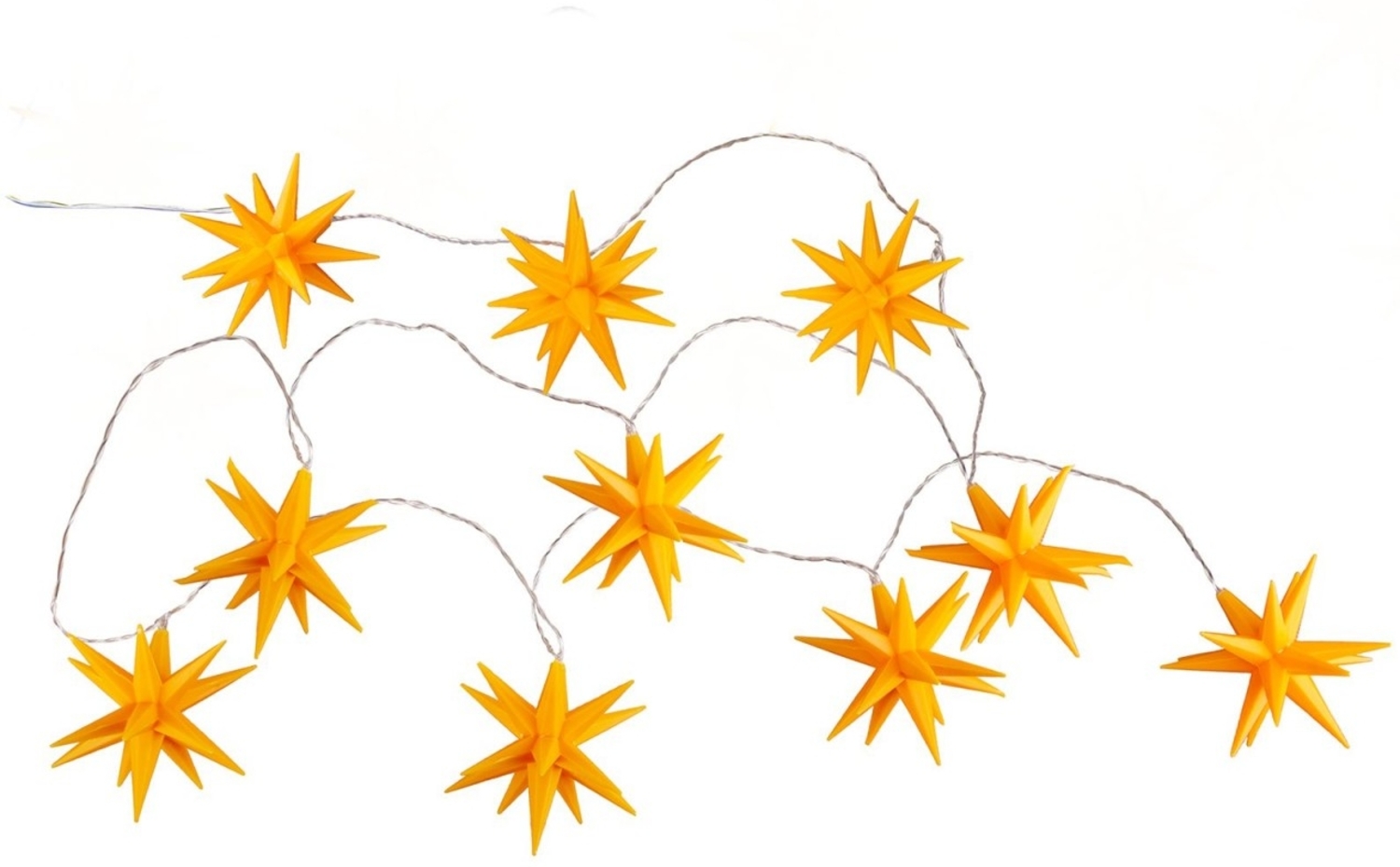 Lichterkette Outdoor Weihnachten LED Draußen 3D Sterne Gelb mit Timer 5308315 Bild 1