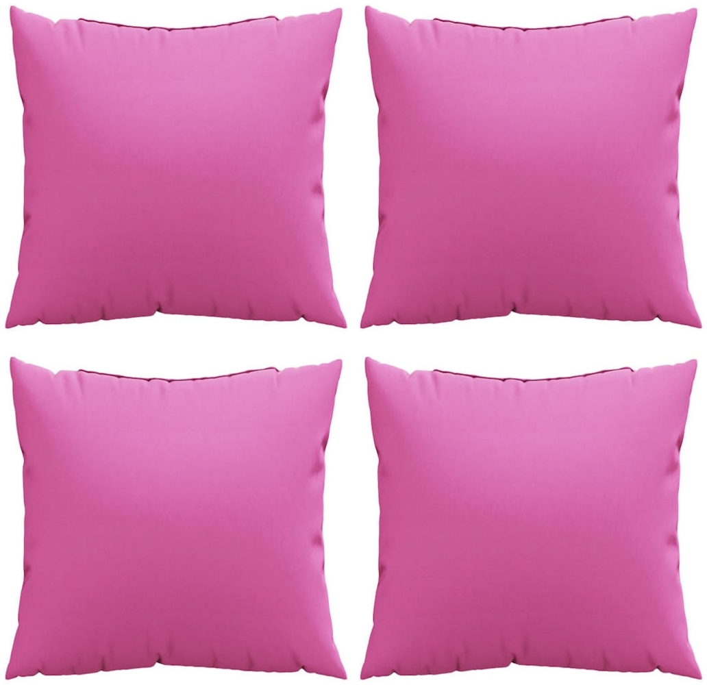 vidaXL Wurfkissen 4 pcs Rosa 40 x 40 cm Stoff 360379 Bild 1