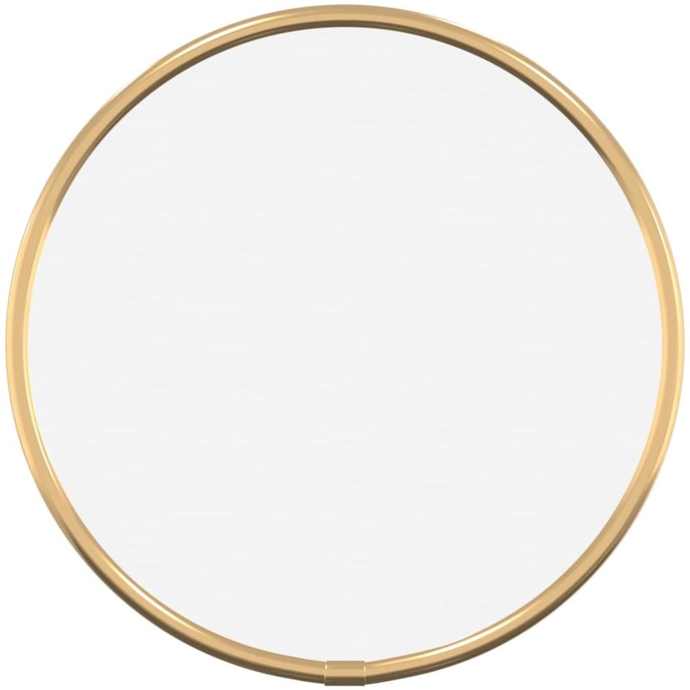vidaXL Wandspiegel Golden Ø 20 cm Rund 348178 Bild 1