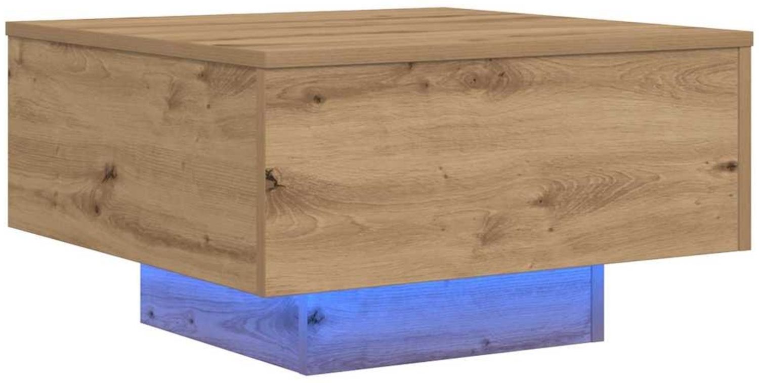 Couchtisch, Sofatisch Artisan-Eiche 55 x 55 x 31 cm Holzwerkstoff Bild 1