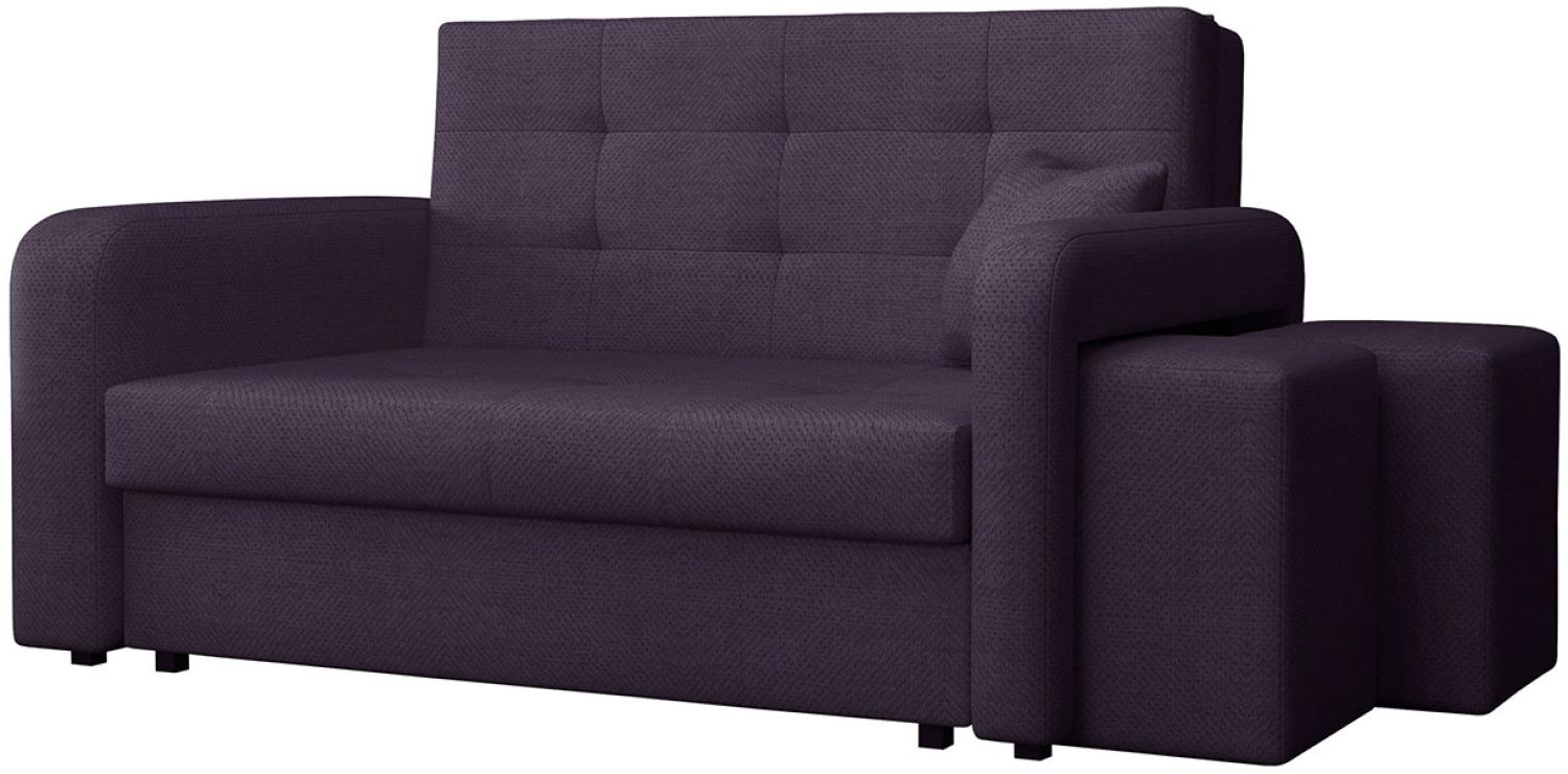 Schlafsofa Viva Home II, Nische für Hocker auf der rechten Seite, Farbe: Enjoy 15 Bild 1