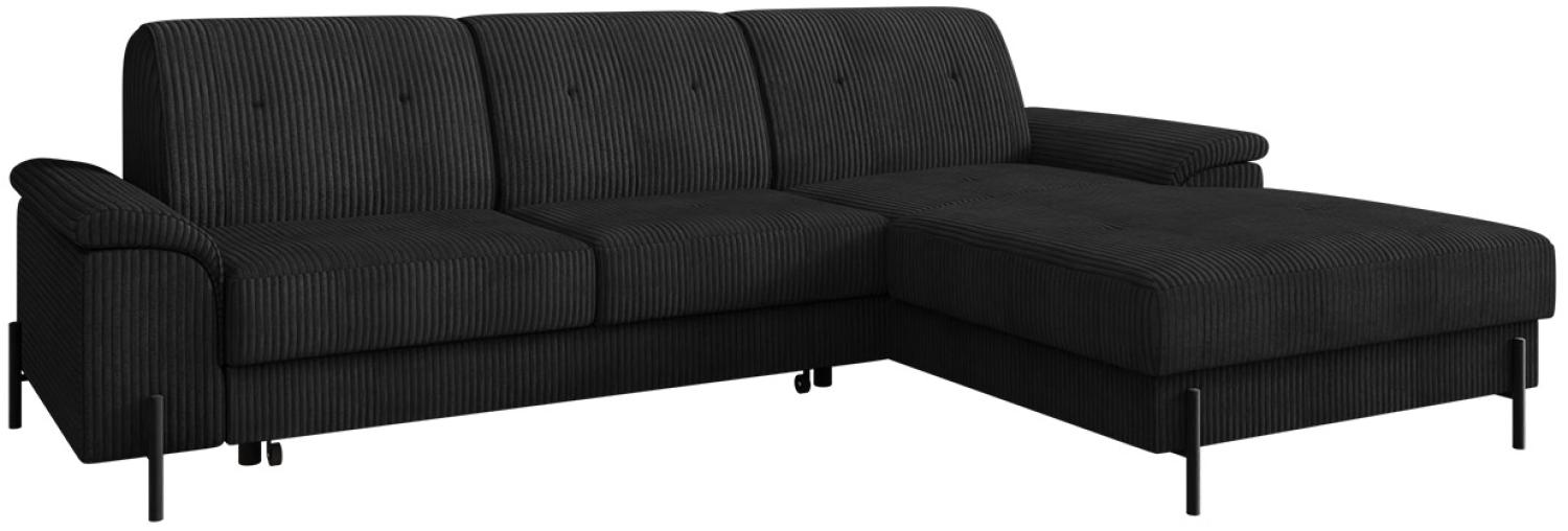 Ecksofa Eztano Cord (Farbe: Poso 135, Seite: Rechts) Bild 1