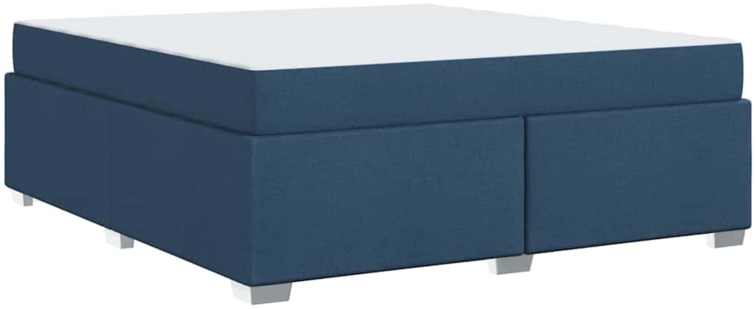 vidaXL Bettrahmen mit Matratze Blau 180 x 200 cm Stoff 3399207 Bild 1
