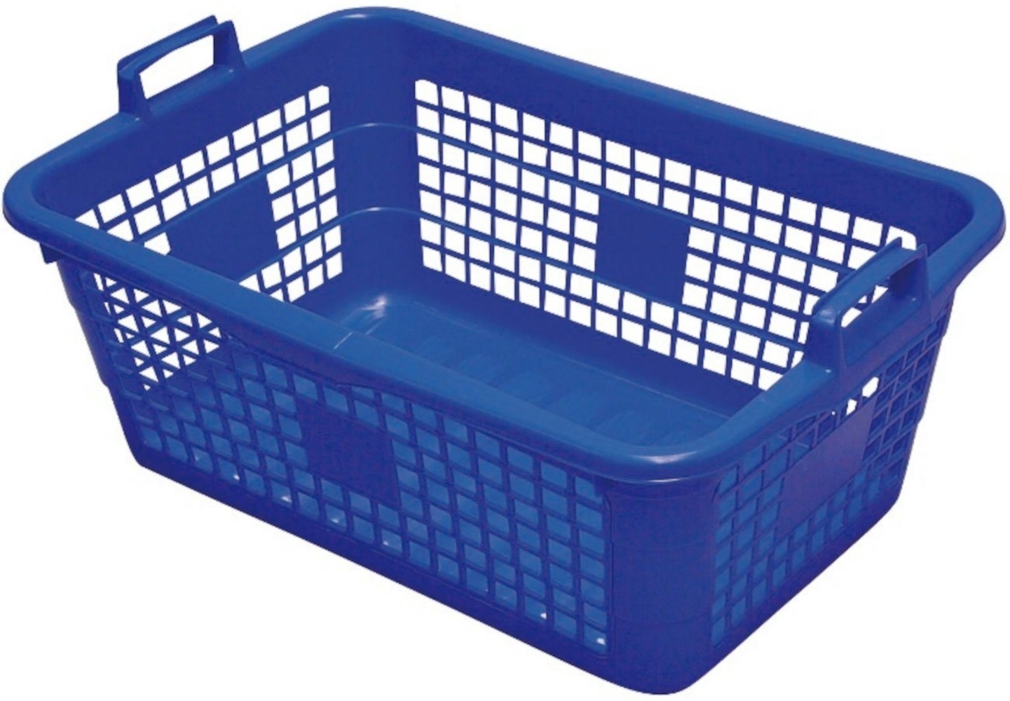 Wäschekorb eckig 45 l, 62 cm, blau Bild 1
