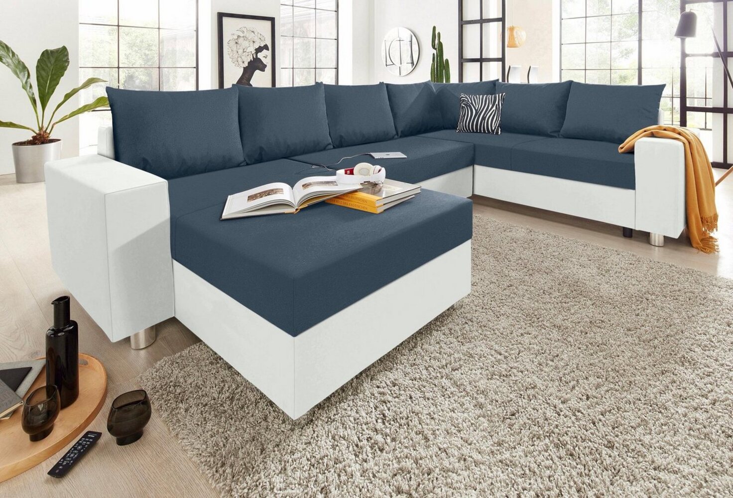 COLLECTION AB Wohnlandschaft Paris U-Form, mit Federkern, wahlweise mit Bettfunktion und Bettkasten Bild 1