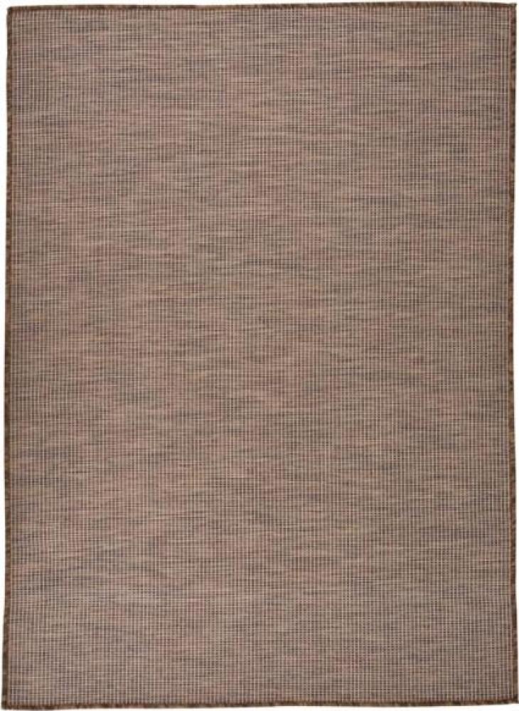 vidaXL Outdoor-Teppich Flachgewebe 200x280 cm Braun 340791 Bild 1