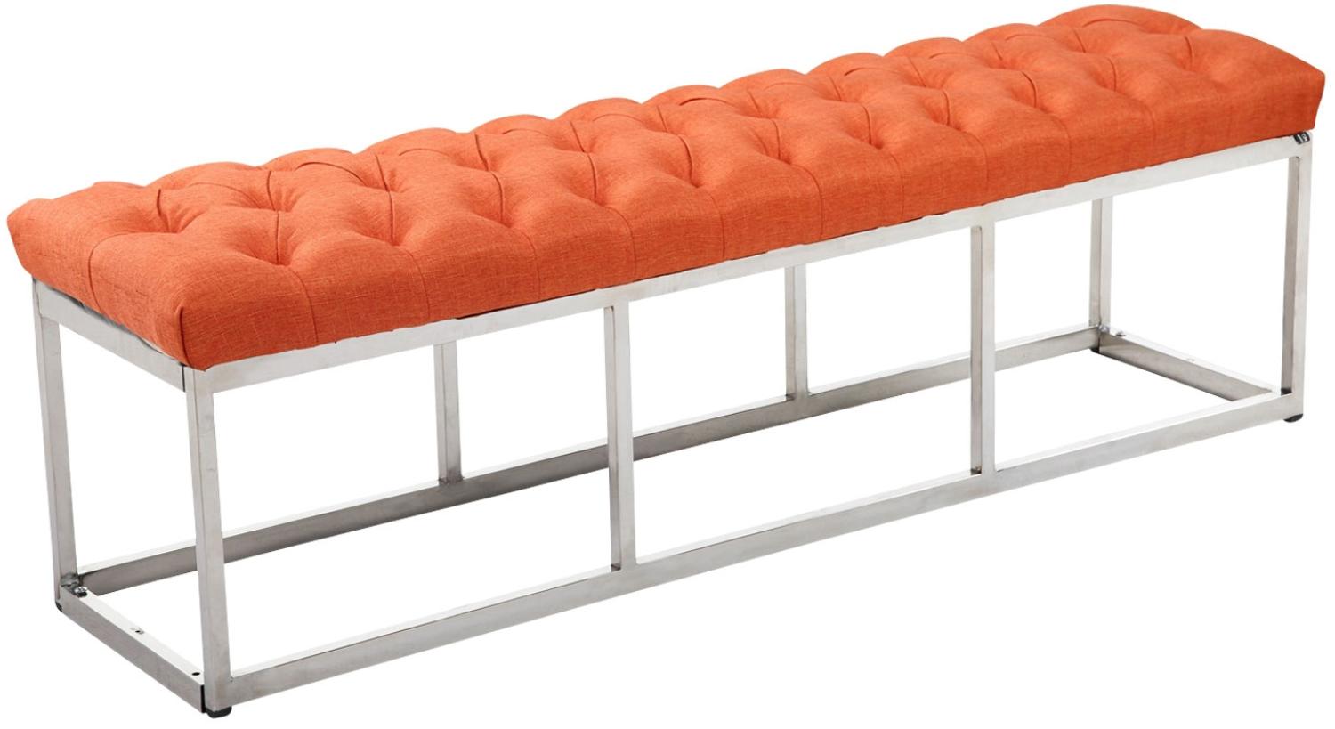 Sitzbank Amun Stoff Edelstahl 150 cm, orange Bild 1