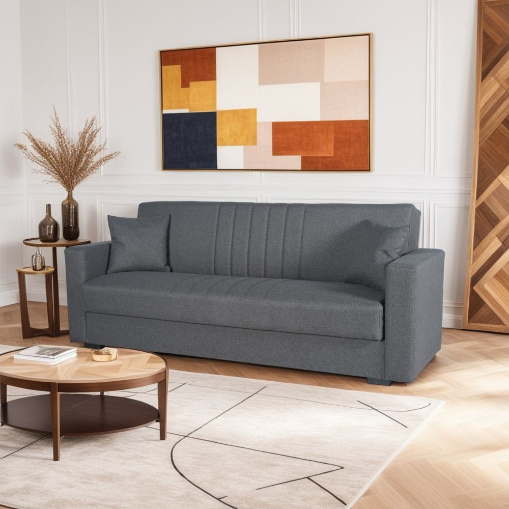 Pointhome Sofa 3-Sitzer Bettfunktion und Bettkasten Sofas für Wohnzimmer Bild 1