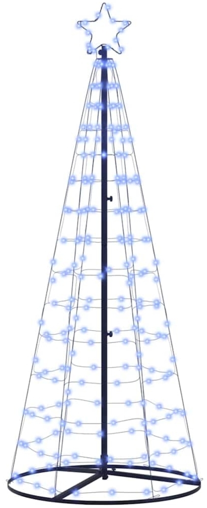 vidaXL LED-Weihnachtsbaum mit 390 LEDs mit Ständer Blau 250 cm Eisen 42018760 Bild 1