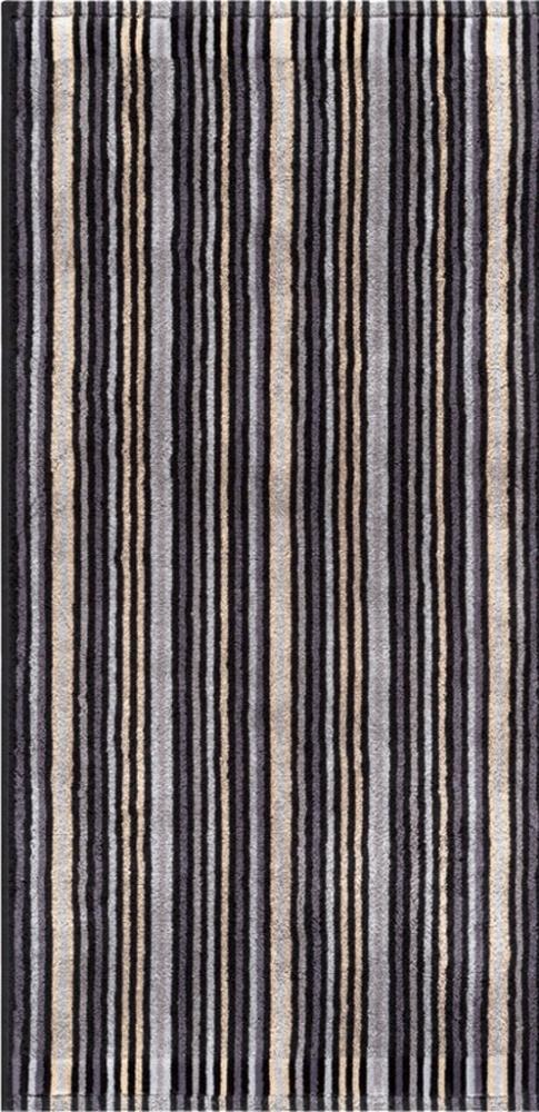 Combi Stripes Duschtuch 70x140cm dunkelgrau 500g/m² 100% Baumwolle Bild 1