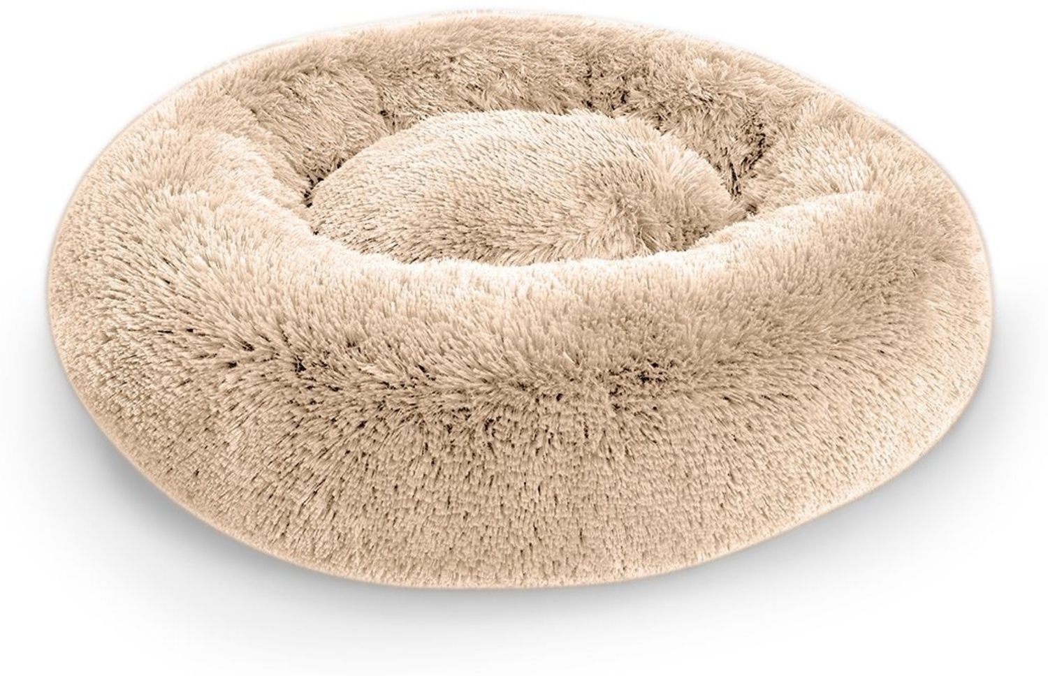 FAVRE Tierbett Sweet Donut Hundebett Katzenbett Shaggy Flauschig versch. Größen, Polyester, verschiedene Größen, verschiedene Farben, Flauschiges Hundebett Bild 1