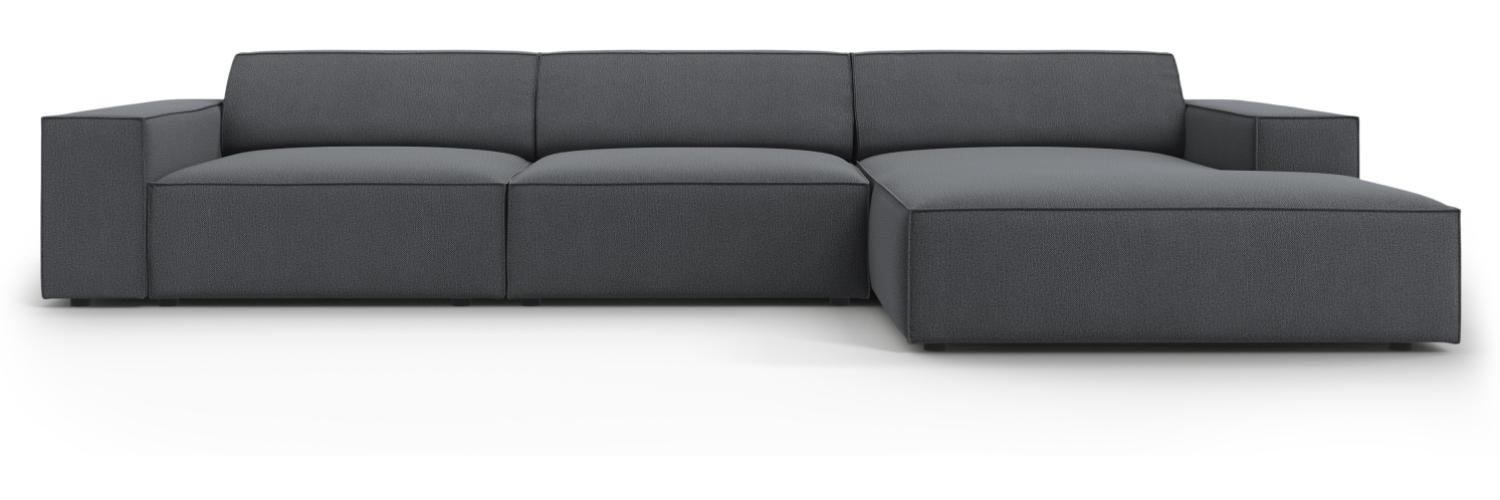 Micadoni 4-Sitzer Ecksofa Jodie Dark Grey Bild 1