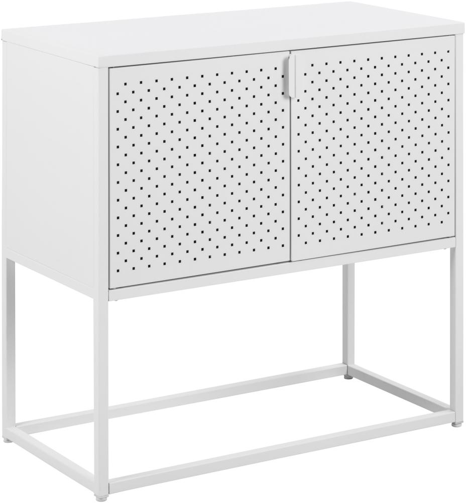 Newton Sideboard weiß Kommode Board Schrank Anrichte Wohnzimmer Ablage modern Bild 1